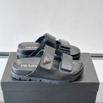 Leather Strap Slides In Black – Pds44