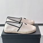 Logo Embroidered Espadrilles Sandals In Beige