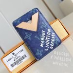 Magnetic Card Holder Ocean Blue Monogram Heritage Coated Canvas M26946