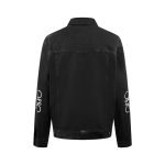 Anagram Denim Jacket In Black