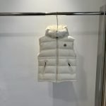 Moncler Ania Hooded Down Gilet In White