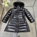 Moncler Enfant Moka Down Coat In Black