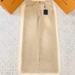 Monogram Denim Skate Pants In Camel 1Ajtwq