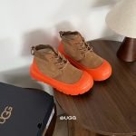 Neumel Weather Hybrid Boots In Brown And Orange