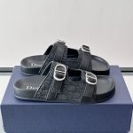 Aqua Sandals Black Oblique Jacquard – Cd512