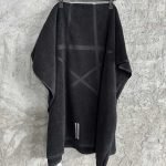 Pentagram Beach Towel In Black Cotton