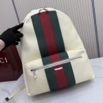 Positano Large Backpack Ivory Washed-Effect Canvas