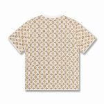 Raffia Monogram T-Shirt In Brown
