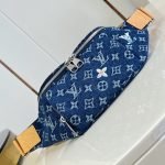 Rush Bumbag Blue Monogram Flowers Denim M27640