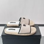 Salt & Pepper Fabric Espadrille Sandals In White