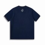 Short-Sleeved Jacquard Crewneck In Blue 1Ajbvb