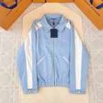 Silk Mix Souvenir Jacket In Pale Blue 1Ak6Lq