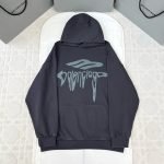 3D Liquified Effect Hoodie In Black – Sk805