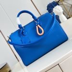 Speedy Soft 30 Bag Ocean Blue Cowhide Leather M29096