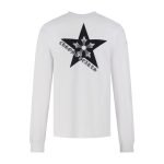 Stars Logo Printed Sweater In White – Sk781