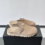 Suede Mules In Beige – Pds42
