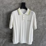 Tennis Boucle Polo Shirt In White