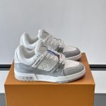 Trainer Sneakers Grey Textured Calfskin 1Akcja