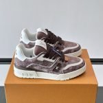 Trainer Sneakers Taupe Brown Canvas 1Akbam