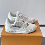 Trainer Sneakers White Grained Calf Leather 1Ajs64