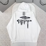 3D Liquified Effect Hoodie In White – Sk806