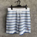 Tuck Stitch Shorts In Blue