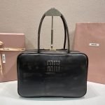 Beau Nappa Leather Bag In Coffee Brown