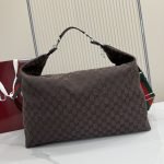 Brera Large Crossbody Bag Dark Brown GG Canvas