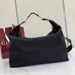 Brera Large Crossbody Bag Grey And Black GG Canvas