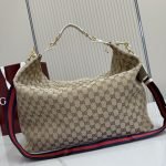 Brera Large Crossbody Bag Sand And Brown GG Canvas