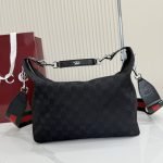 Brera Medium Crossbody Bag Black GG Canvas