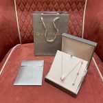 B.zero1 Necklace With 18 Kt Rose Gold Chain And With 18 Kt Rose Gold And White Ceramic Pendant