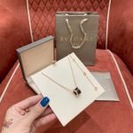 B.zero1 Pendant Necklace In 18 Kt Rose Gold With Matte Black Ceramic