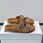 Check Suede Urchin Sandals In Brown – Bbrs7