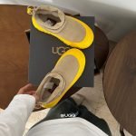 Classic Ultra Mini Weather Shoes In Brown And Yellow