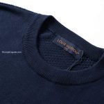 Cotton-Cashmere Short-Sleeved Crewneck In Navy Blue 1Ak6Xl