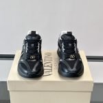 Demivee Mesh And Suede Sneakers In Black – Vl225
