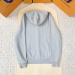 Embroidered Signature Zipped Hoodie In Grey 1Ak7Fg
