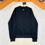 Flock Print Gradient Long-Sleeved Crewneck In Black 1Ak7Mj – Sk800