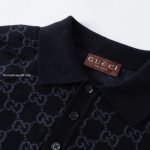 GG Cotton Silk Jacquard Polo Shirt