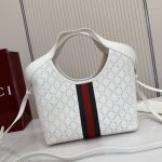 Giglio Small Tote Bag White GG Leather