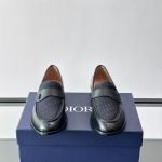 Granville Loafers Black Smooth Calfskin And Black Oblique Jacquard – Cd488
