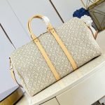 Keepall Bandouliere 45 Bag Beige Pepper Monogram Embleme Canvas M29670