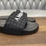 Ma Logo Embossed Slides In Black