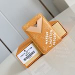 Magnetic Card Holder Ocean Saffron Yellow Monogram Heritage Canvas M26947
