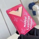 Magnetic Card Holder Rose Pondichery Monogram Heritage Canvas M26944