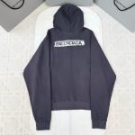 Masking Tape Oversized Zip-Up Hoodie In Faded Black – Sk804