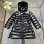 Moncler Enfant Moka Down Coat In Black