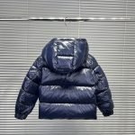 Moncler Enfant Yule Hooded Down Jacket In Blue