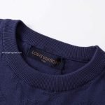 Monogram Short-Sleeved Crewneck In Navy Blue 1Ak721